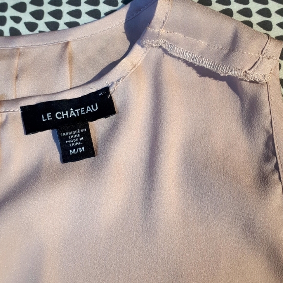 4 for $30 le chateau Stretch Satin Button Back Sleeveless Blouse - Picture 7 of 10